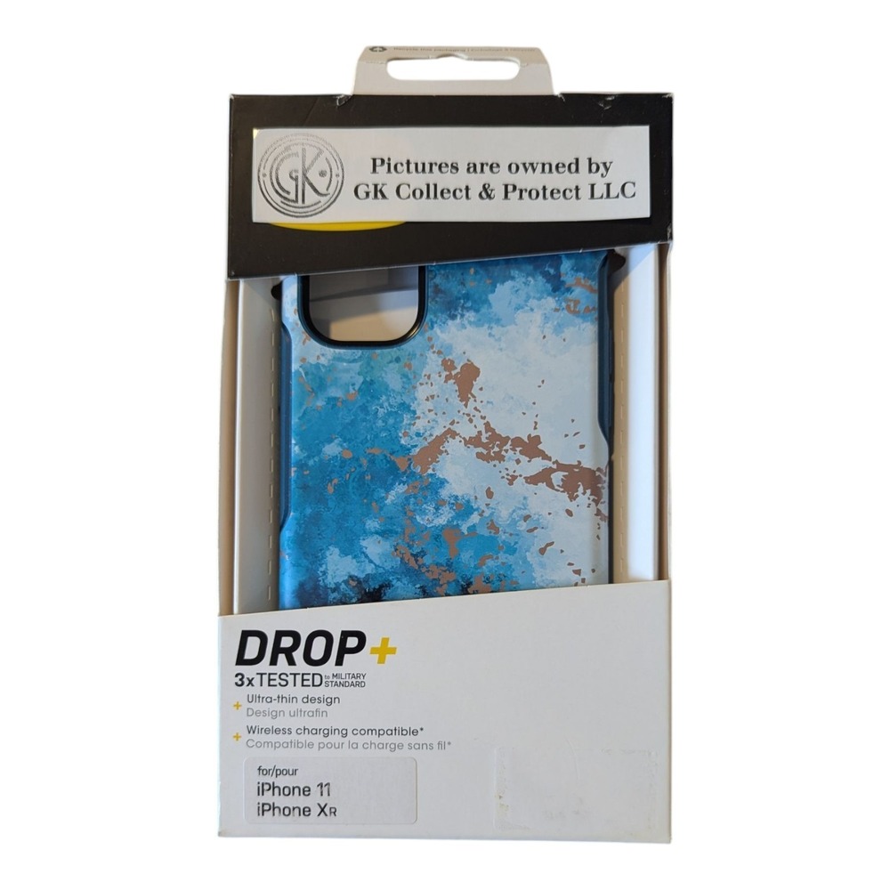 X8-N OtterBox-Symmetry-Series-Case for Apple-iPhone 11 & XR‎ - Teal Marble